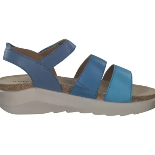 Josef Seibel Celine 06 73406, Keilsandaletten, Damen, BLAU-MULTI
