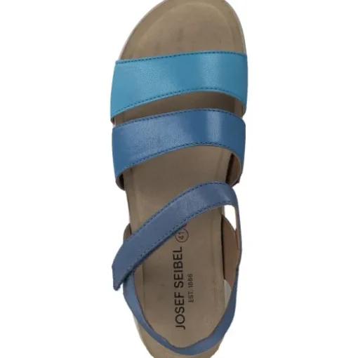 Josef Seibel Celine 06 73406, Keilsandaletten, Damen, BLAU-MULTI