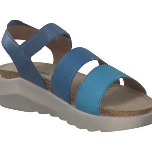 Josef Seibel Celine 06 73406, Keilsandaletten, Damen, BLAU-MULTI