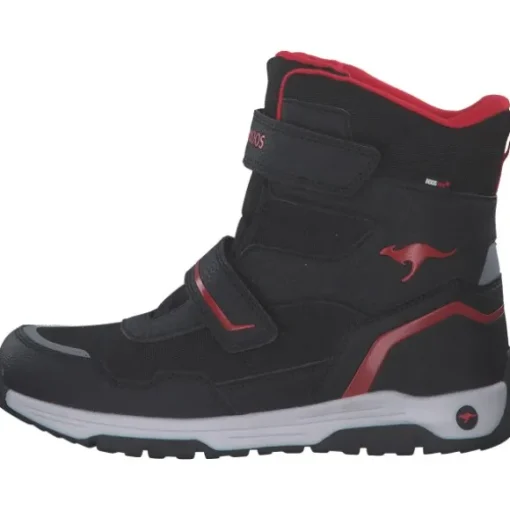 KangaROOS 10223/5053 K-MJ Hunter RTX FX, Winterstiefel, Kinder, jet black/fiery red