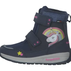KangaROOS 10233/4193 K-PE Candela V RTX SL, Winterstiefel, Kinder, dk navy/daisy pink unicorn