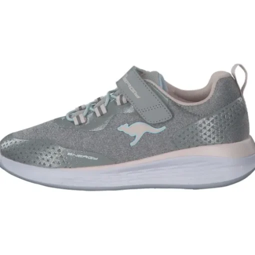 KangaROOS KQ-Fleet EV 18715, Sneakers Low, Kinder, Grau (Vapor Grey/Frost Pink)