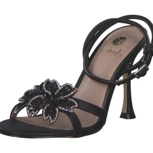 La Strada 2201104, Plateau-Sandaletten, Damen, soft black