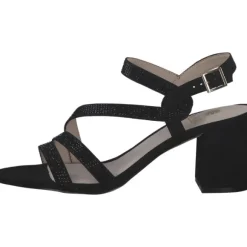 La Strada 2201015, Plateau-Sandaletten, Damen, black micro + stone