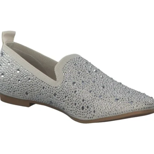La Strada 2031004, Slipper, Damen, beige knitted stones