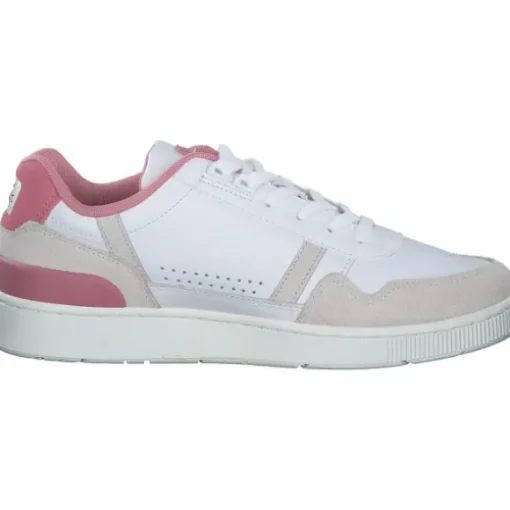 Lacoste T-Clip 47SFA0082, Schnürschuhe, Damen, weiß / light pink