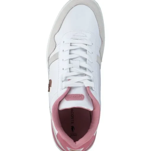 Lacoste T-Clip 47SFA0082, Schnürschuhe, Damen, weiß / light pink