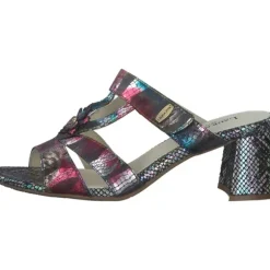 Laura Vita Jachino 02, Plateau-Pantoletten, Damen, noir