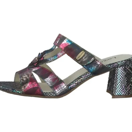 Laura Vita Jachino 02, Plateau-Pantoletten, Damen, noir