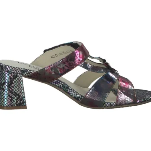 Laura Vita Jachino 02, Plateau-Pantoletten, Damen, noir