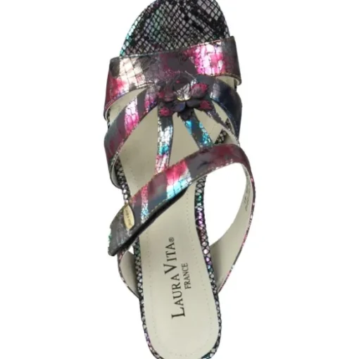 Laura Vita Jachino 02, Plateau-Pantoletten, Damen, noir