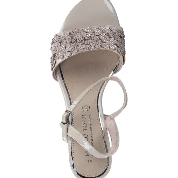 Marco Tozzi 88300, Plateau-Sandaletten, Damen, Beige (Powder)