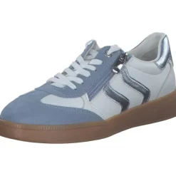 Marco Tozzi 23739-44, Schnürschuhe, Damen, WHITE/LT.BLUE COMB