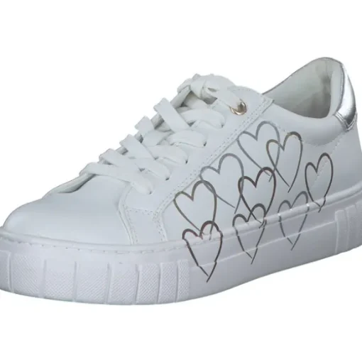 Marco Tozzi 23711-44, Schnürschuhe, Damen, white/gold