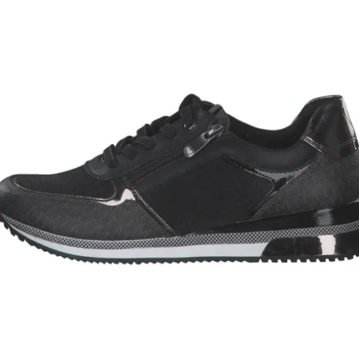 Marco Tozzi 2-23713-41/091, Schnürschuhe, Damen, BLACK / GUN MTL