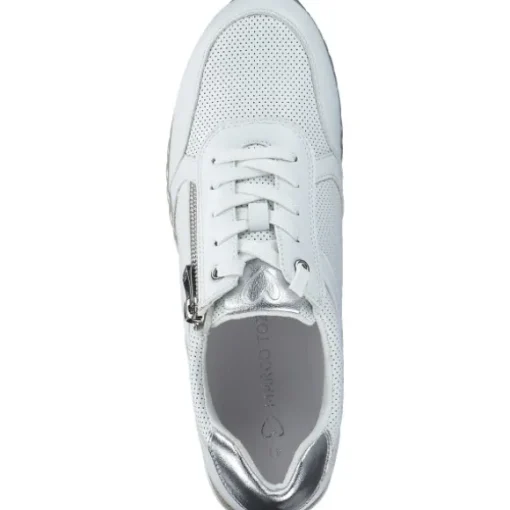Marco Tozzi 23782, Schnürschuhe, Damen, Weiß