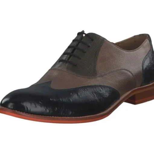 Melvin&Hamilton Bobby 3, Klassische Halbschuhe, Herren, Ostrich Space Dice City