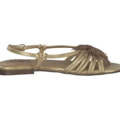 Menbur 25414, Keilsandaletten, Damen, gold