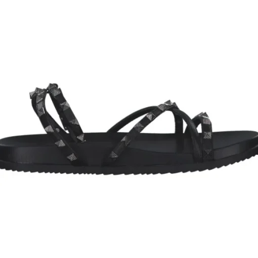 Menbur 24898, Keilsandaletten, Damen, Schwarz