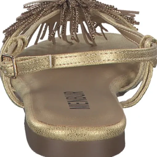 Menbur 25414, Keilsandaletten, Damen, gold