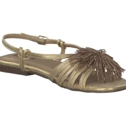 Menbur 25414, Keilsandaletten, Damen, gold