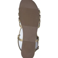 Menbur 25414, Keilsandaletten, Damen, gold