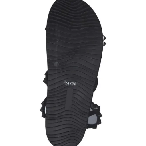 Menbur 24898, Keilsandaletten, Damen, Schwarz