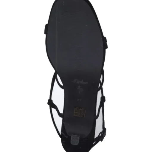 Menbur 24717, Plateau-Sandaletten, Damen, Schwarz