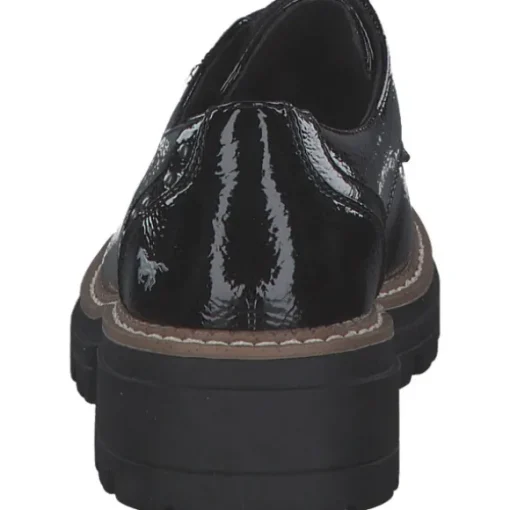 Mustang 1437301-902, Schnürschuhe, Damen, Schwarz (Black)