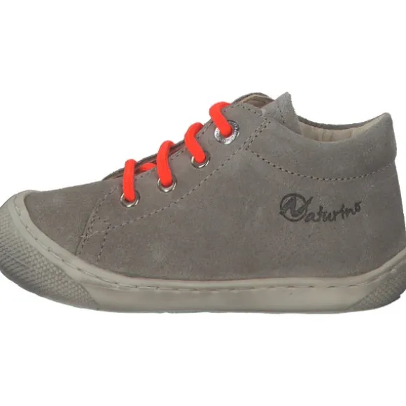 Naturino Cocoon 2012889 M, Lauflernschuhe, Kinder, taupe-orange fluo