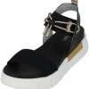 NeroGiardini E410700D, Keilsandaletten, Damen, Schwarz (Nero)