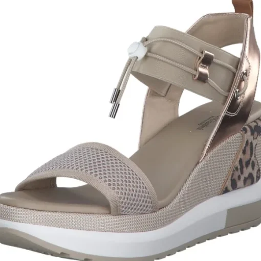 NeroGiardini E307750D, Plateau-Sandaletten, Damen, Beige