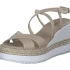 NeroGiardini E410560D, Plateau-Sandaletten, Damen, Beige