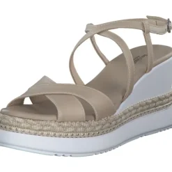 NeroGiardini E410560D, Plateau-Sandaletten, Damen, Beige