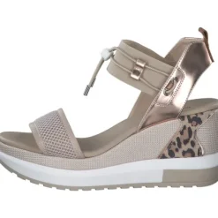 NeroGiardini E307750D, Plateau-Sandaletten, Damen, Beige