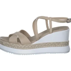 NeroGiardini E410560D, Plateau-Sandaletten, Damen, Beige