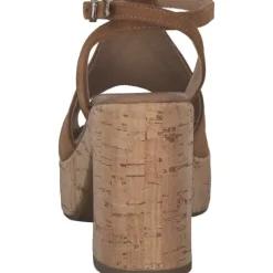 NeroGiardini E307671D, Plateau-Sandaletten, Damen, tabacco