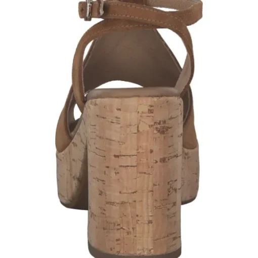 NeroGiardini E307671D, Plateau-Sandaletten, Damen, tabacco
