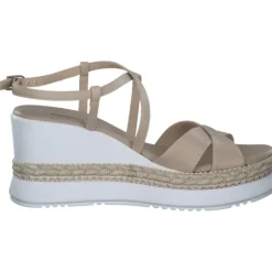 NeroGiardini E410560D, Plateau-Sandaletten, Damen, Beige
