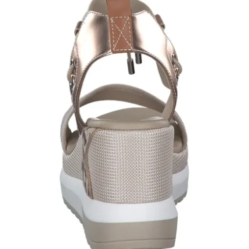 NeroGiardini E307750D, Plateau-Sandaletten, Damen, Beige