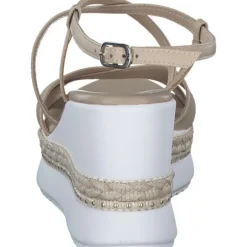 NeroGiardini E410560D, Plateau-Sandaletten, Damen, Beige