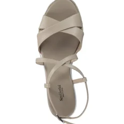 NeroGiardini E410560D, Plateau-Sandaletten, Damen, Beige