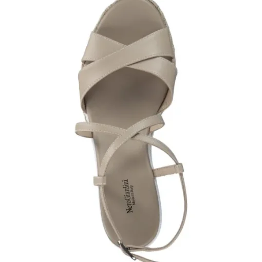 NeroGiardini E410560D, Plateau-Sandaletten, Damen, Beige