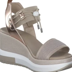 NeroGiardini E307750D, Plateau-Sandaletten, Damen, Beige