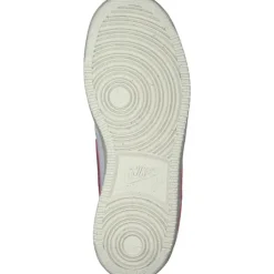 Nike DH3158-106 Court Vision Low, Schnürschuhe, Damen, white/team red-muslin-mtlc gold