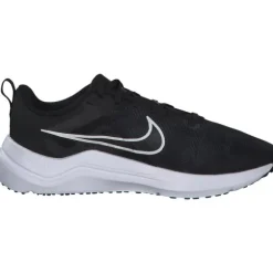 Nike Downshifter 12 DD9294, Sneakers Low, Damen, black/white-smoke grey-platinu