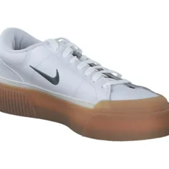 Nike FV5526-100 Court Legacy Lift, Schnürschuhe, Damen, white/vint green-gum yellow-sa
