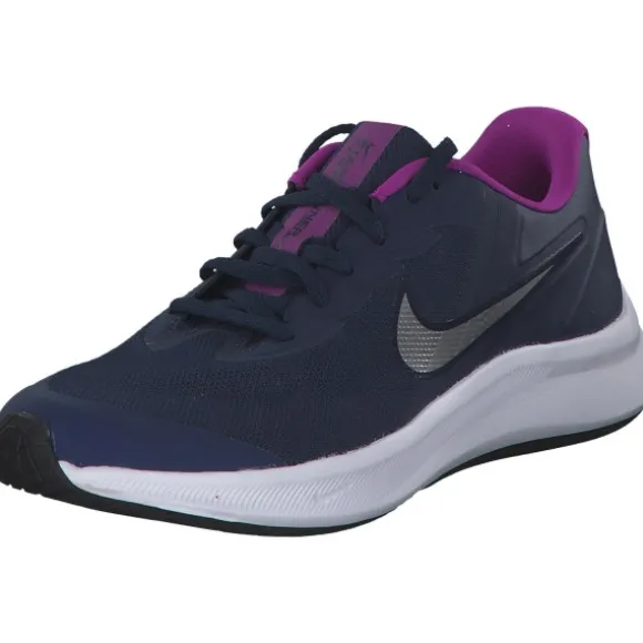 Nike Star Runner 3 DA2776 W, Sneakers Low, Damen, midnight navy/metallic silver