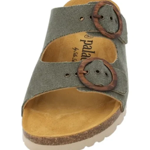 Palado Andeci by Sila Sahin, Pantoletten, Damen, Olive
