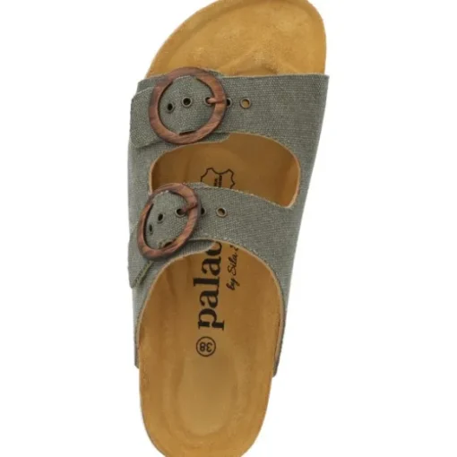 Palado Andeci by Sila Sahin, Pantoletten, Damen, Olive